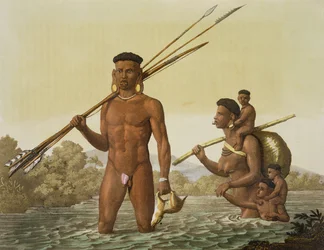 Botocudos-Familie, Rio Grande, Brasilien, aus 